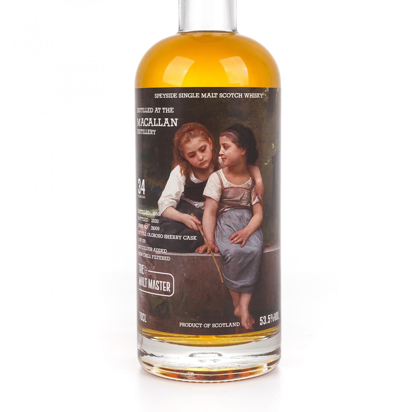 Macallan 麦卡伦 34年 1986-2020 the Malt Master 雪莉桶#31009