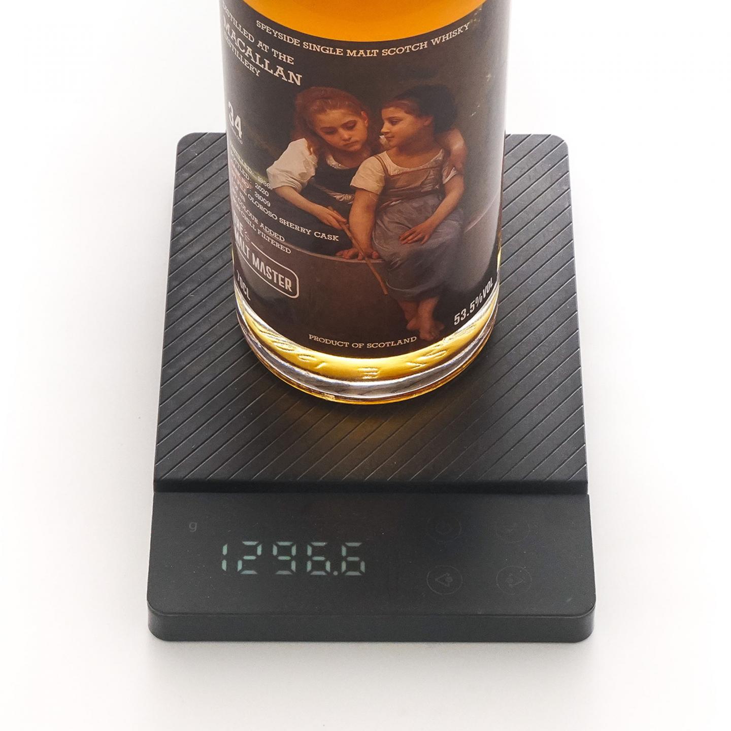 Macallan 麦卡伦 34年 1986-2020 the Malt Master 雪莉桶#31009