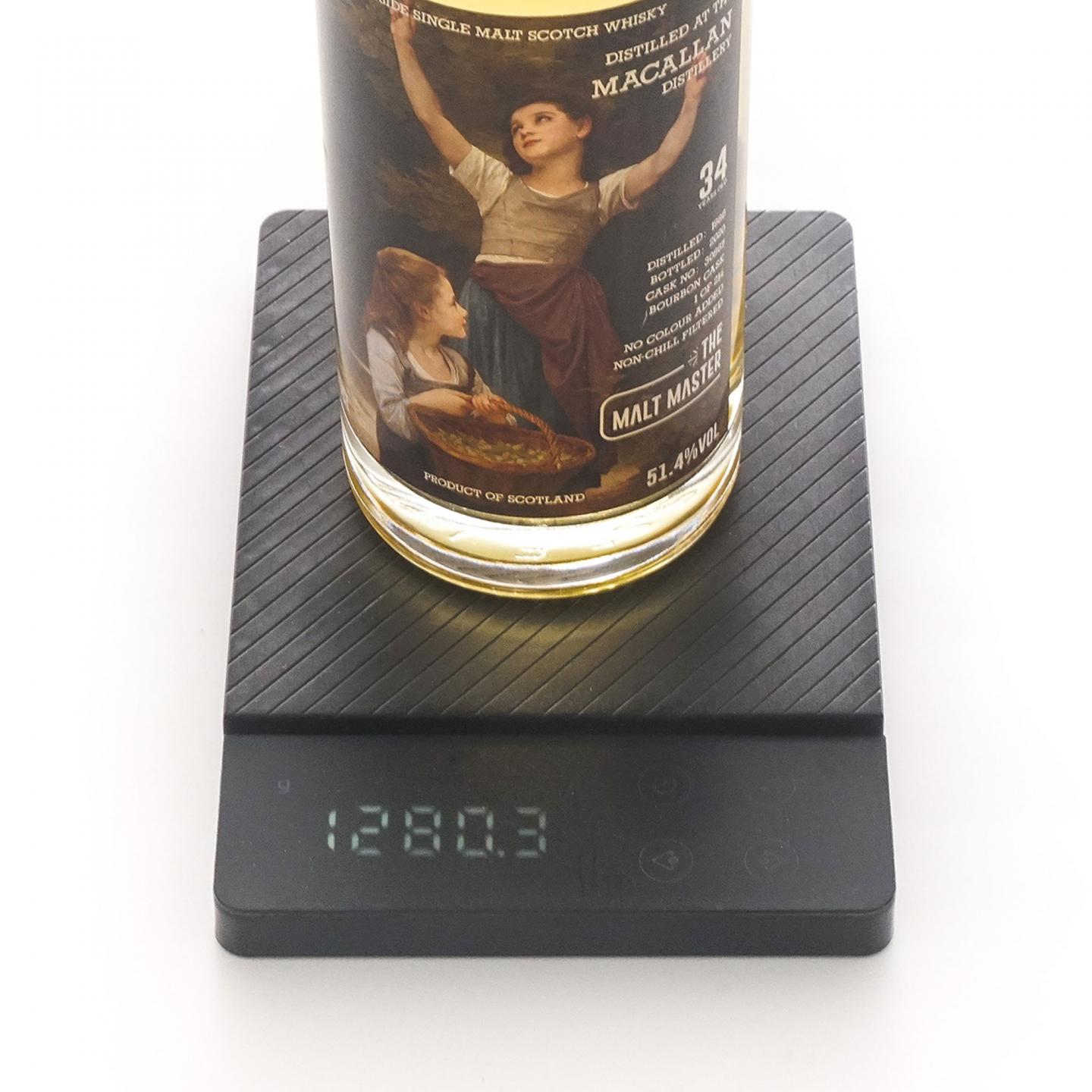 Macallan 麦卡伦 34年 1986-2020 the Malt Master 波本桶#30867