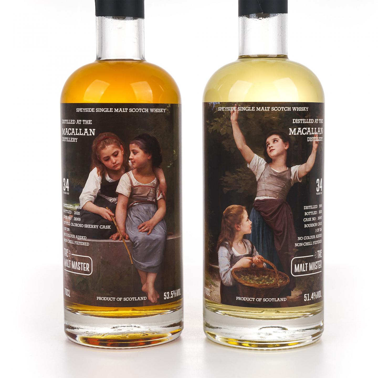 Macallan 麦卡伦 34年 1986-2020 the Malt Master 2瓶组
