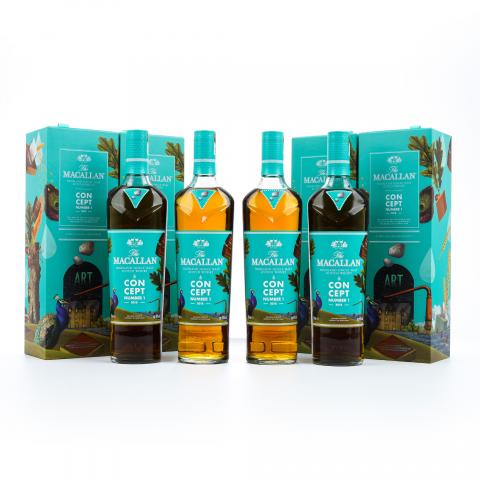 【附X光图】Macallan 麦卡伦 Concept 概念系列 No.1 4支组