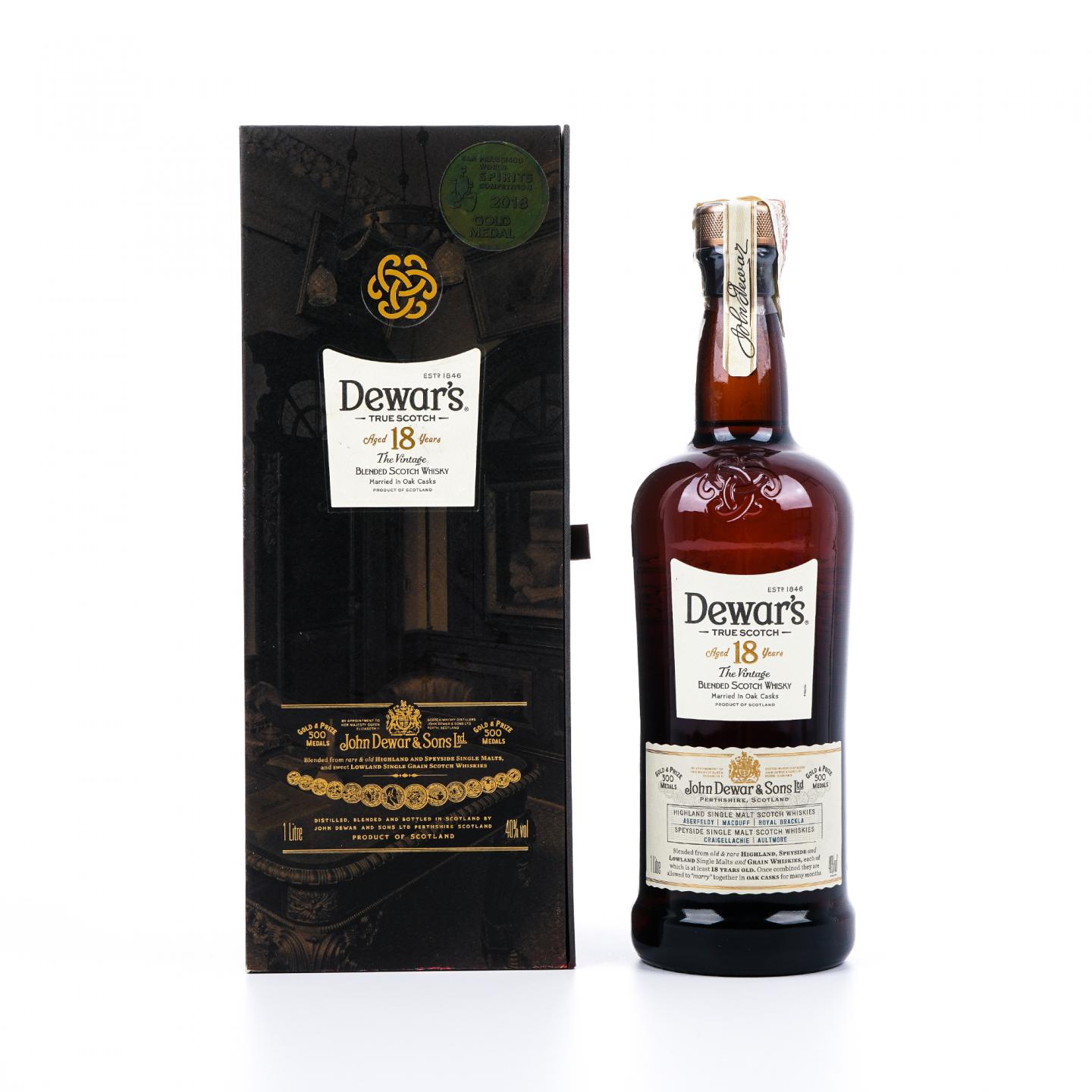 Dewar's 帝王 18年 调和 1000ml