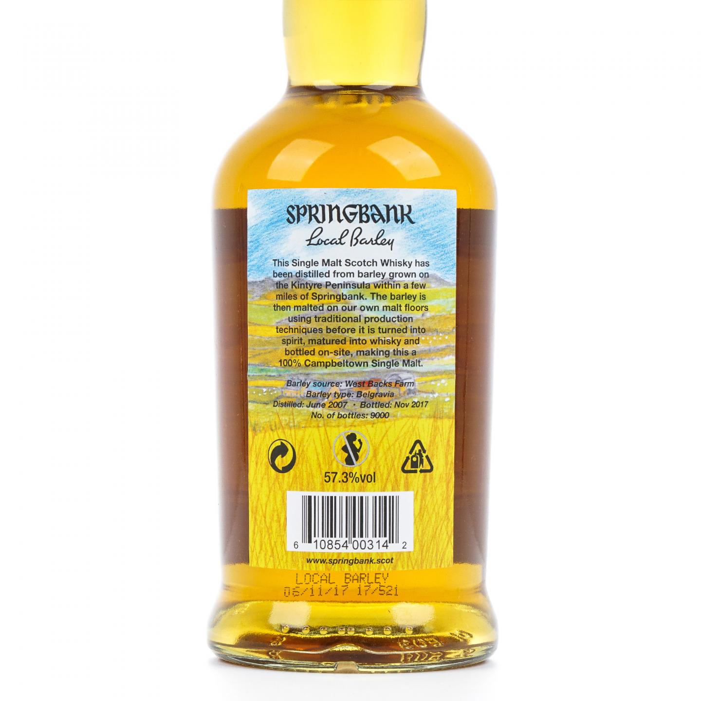 Springbank 云顶 10年 2007-2017 本地大麦