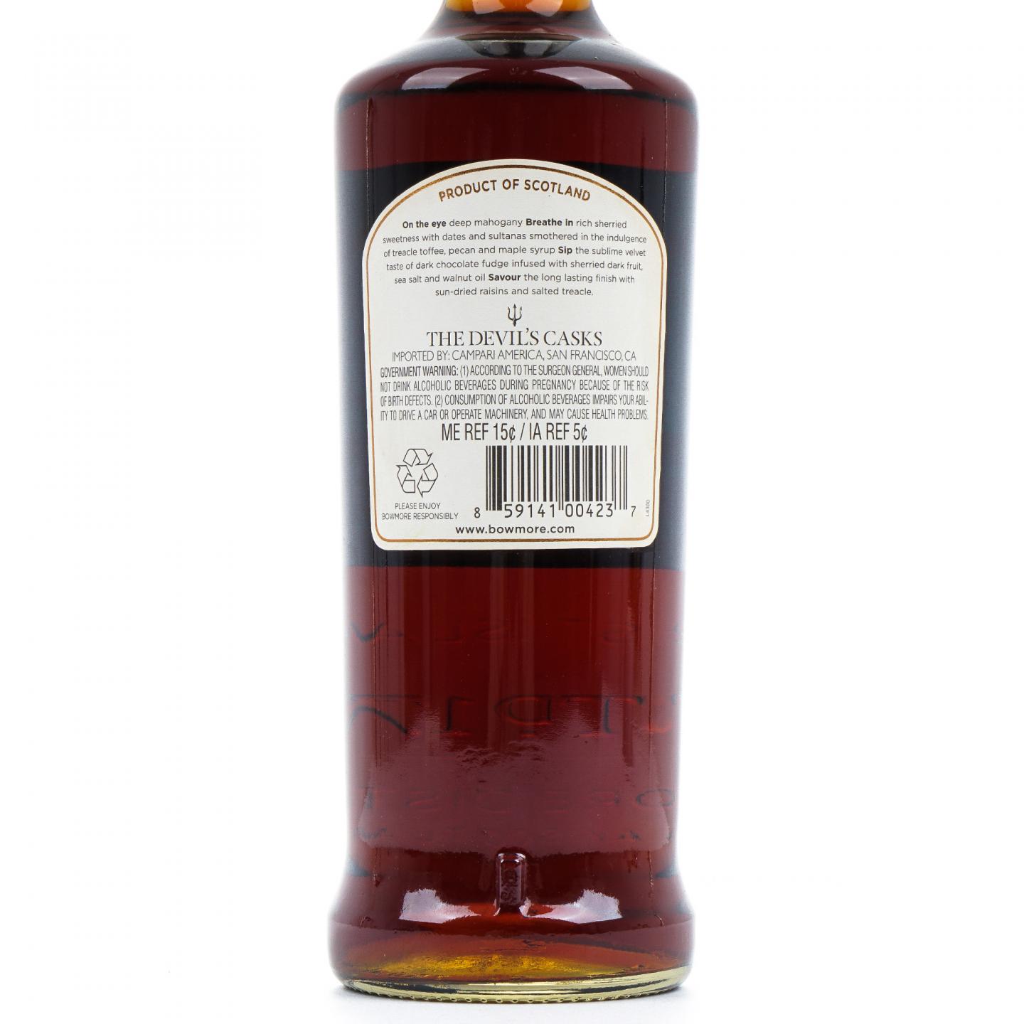 Bowmore 波摩 10年 恶魔桶 第二版 雪莉桶 750ml