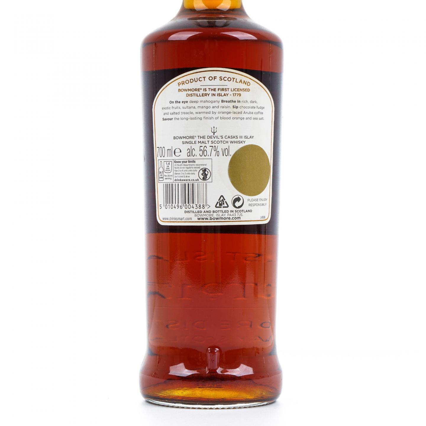 Bowmore 波摩 恶魔桶 第3版 雪莉桶
