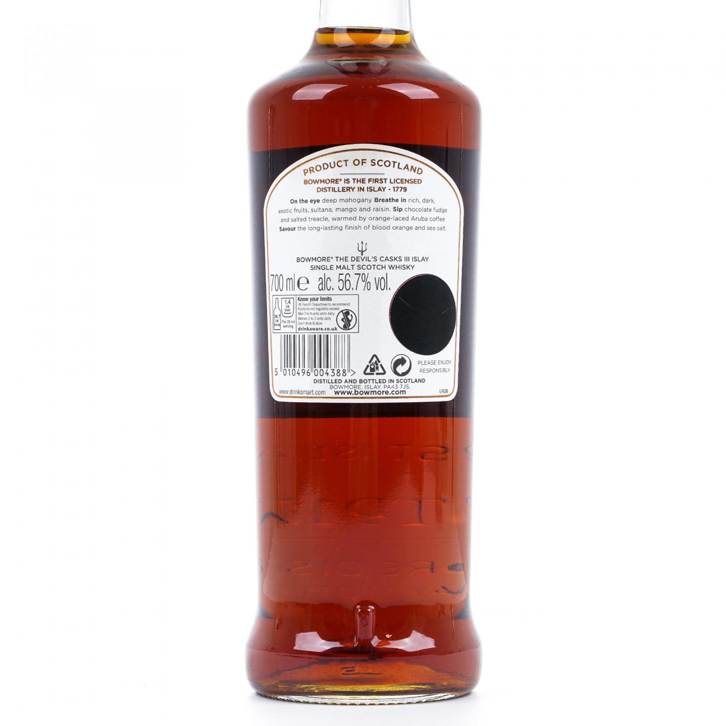 Bowmore 波摩 恶魔桶 第3版 雪莉桶 700ml