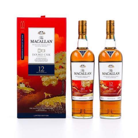 Macallan 麦卡伦 12年 Double Cask 2018 狗年限定 2支组