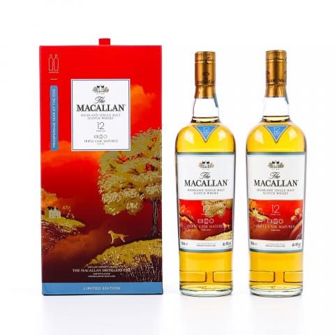 Macallan 麦卡伦 12年 Fine Oak 2018 狗年限定 2瓶组