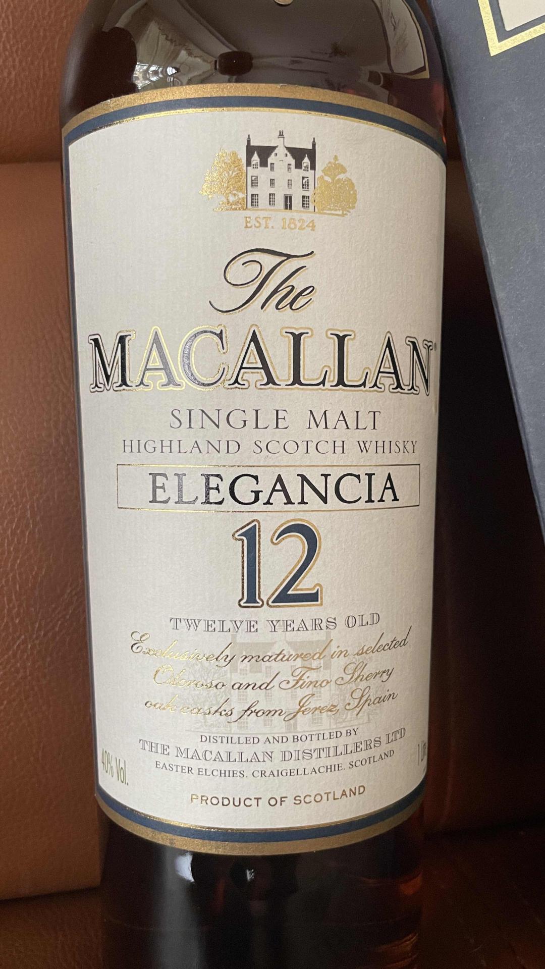 麦卡伦 12典雅 1公升 草写版 曼妙瓶 首版 品相 水位都不错