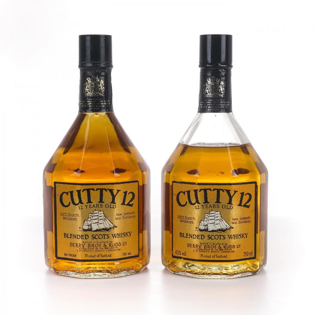 【珍稀旧版】80年代 顺风 12年威士忌2只组