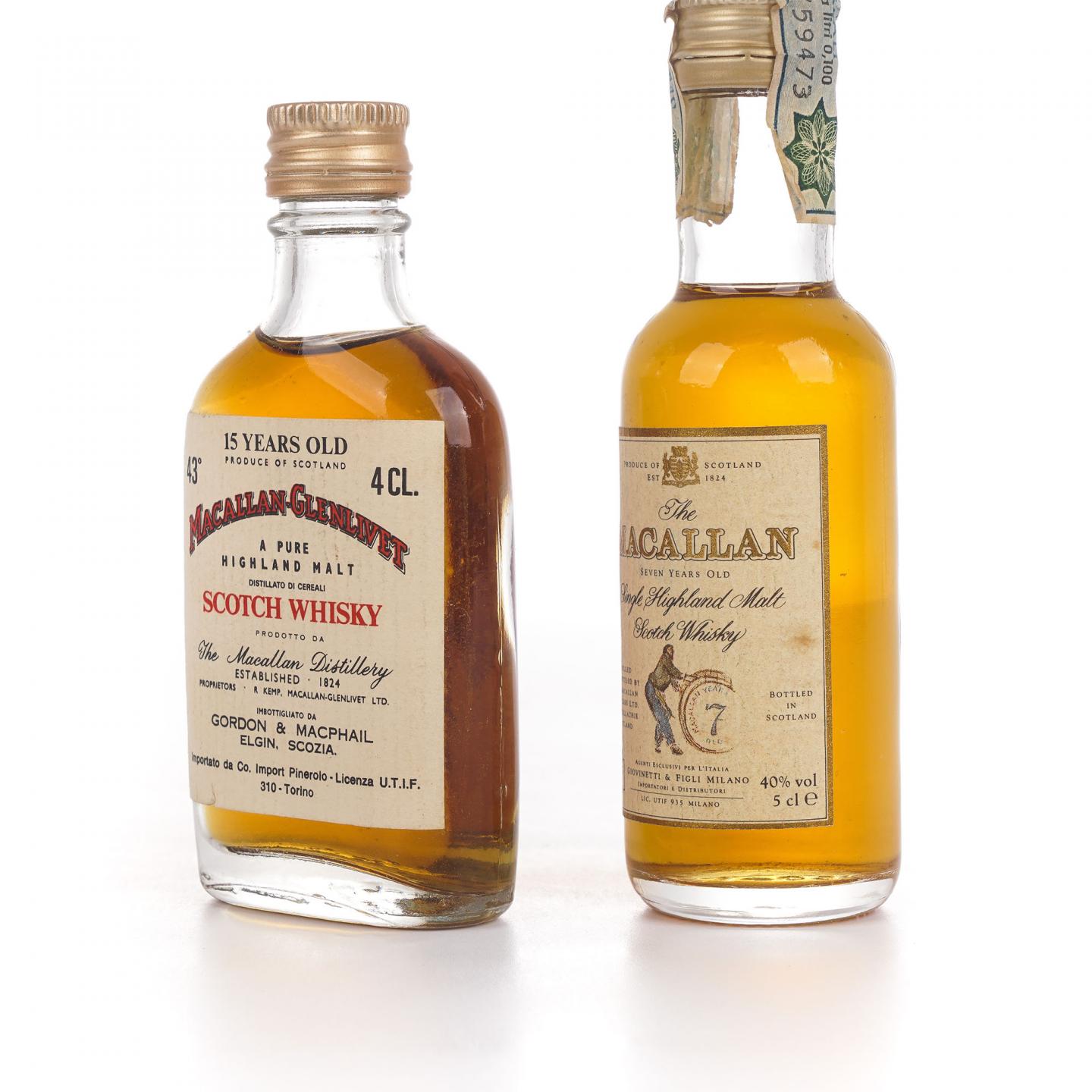 【酒版】Macallan 麦卡伦 15年/7年 40ml/50ml 2瓶组