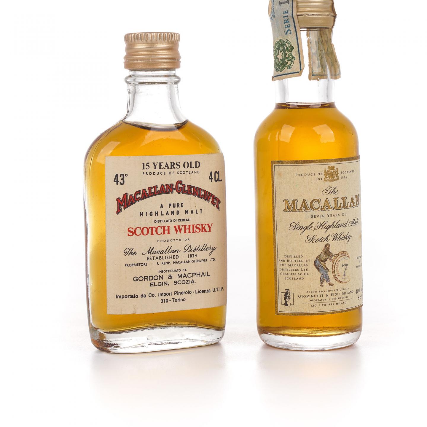 【酒版】Macallan 麦卡伦 15年/7年 40ml/50ml 2瓶组
