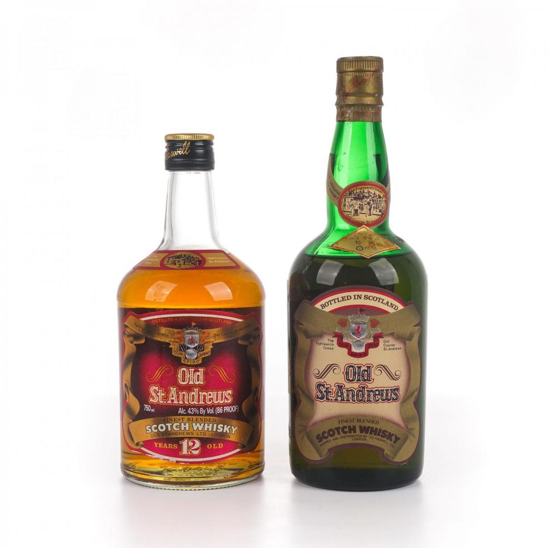 【经典老威】70-80年代 老圣安德鲁斯 12年威士忌2只组