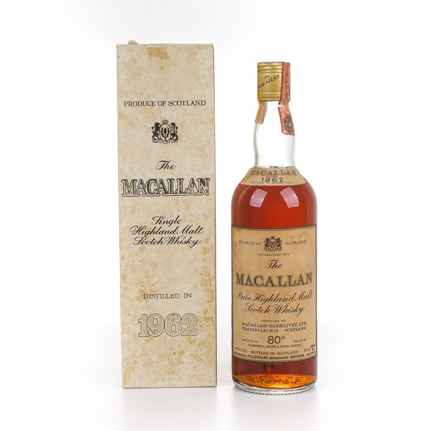 Macallan 麦卡伦 1962 80°Proof 雪莉桶 750ml
