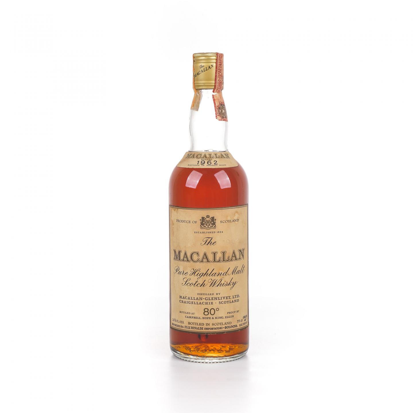 Macallan 麦卡伦 1962 80°Proof 雪莉桶 750ml