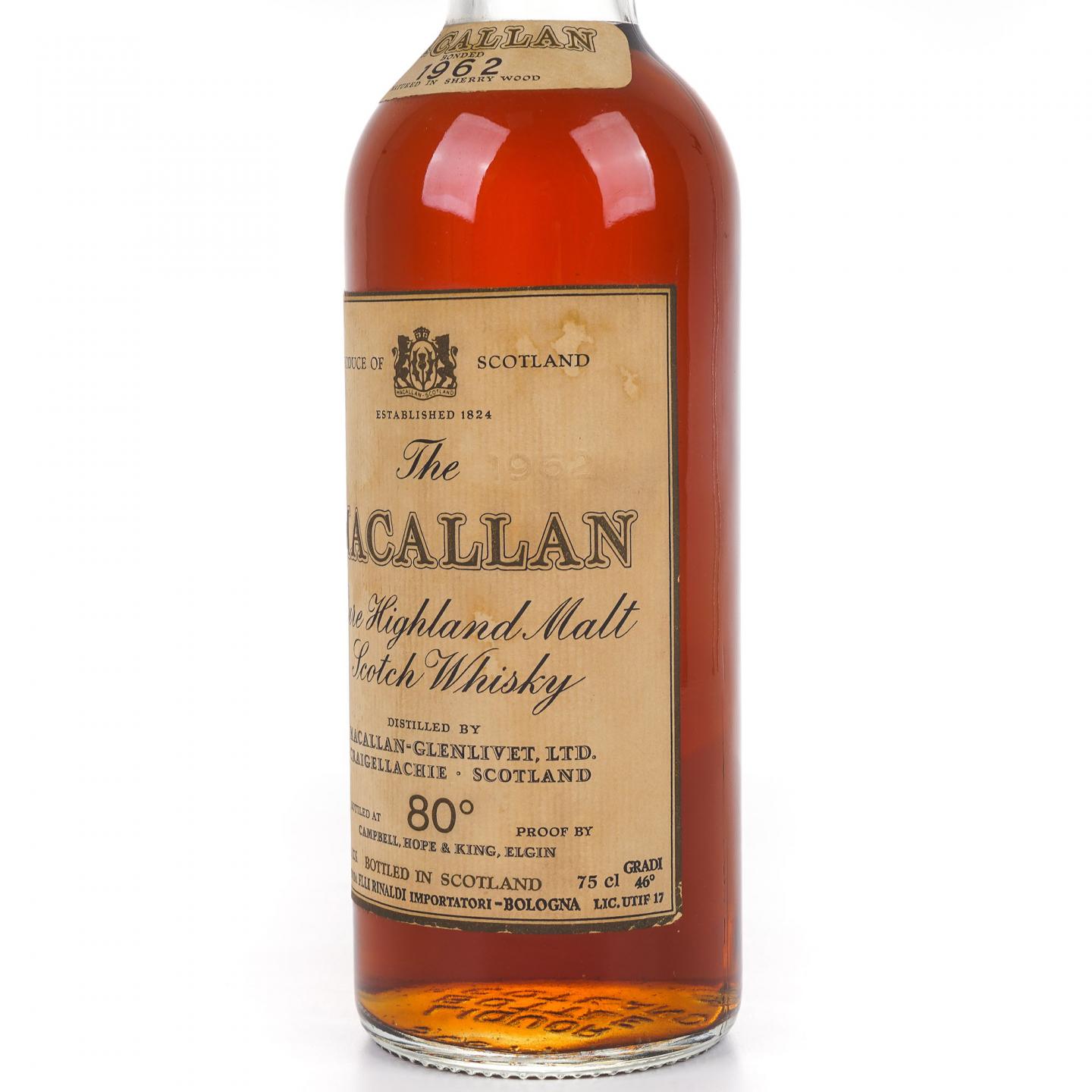 Macallan 麦卡伦 1962 80°Proof 雪莉桶 750ml