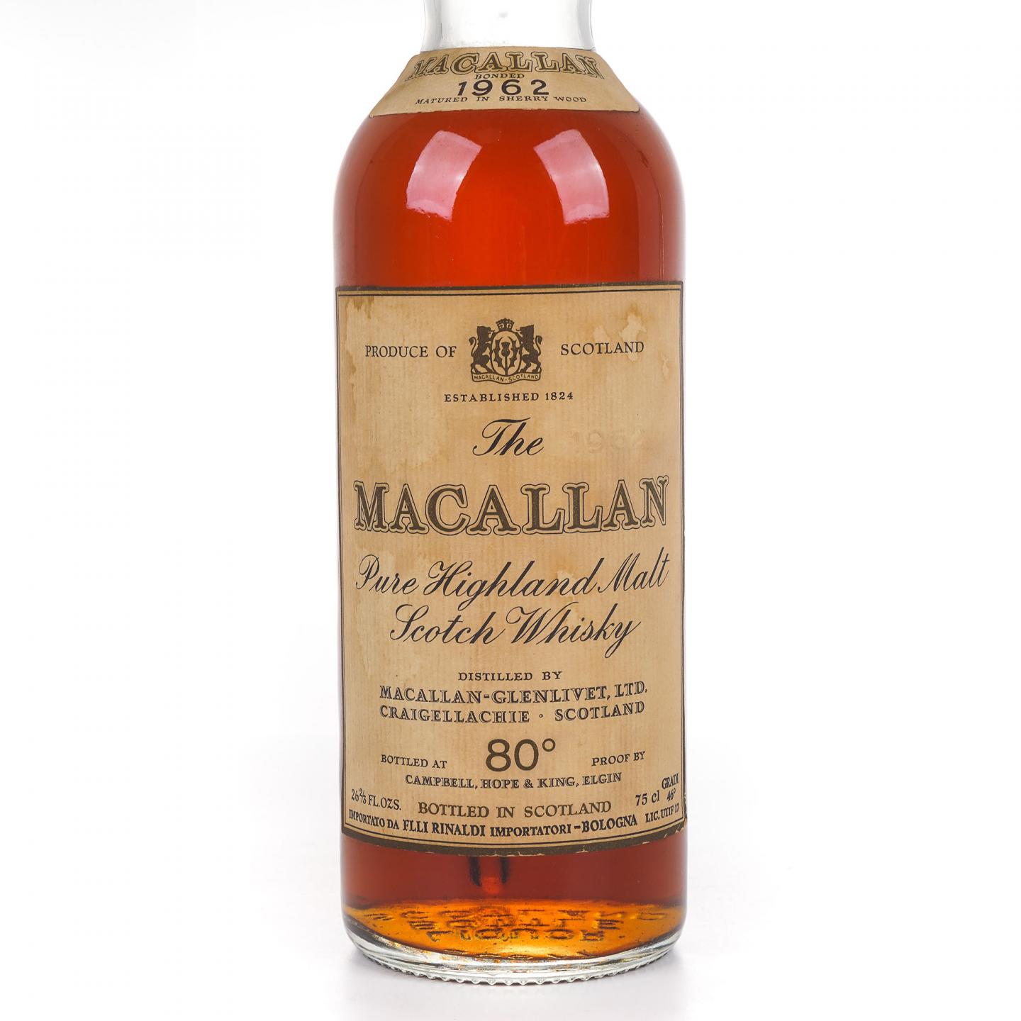 Macallan 麦卡伦 1962 80°Proof 雪莉桶 750ml