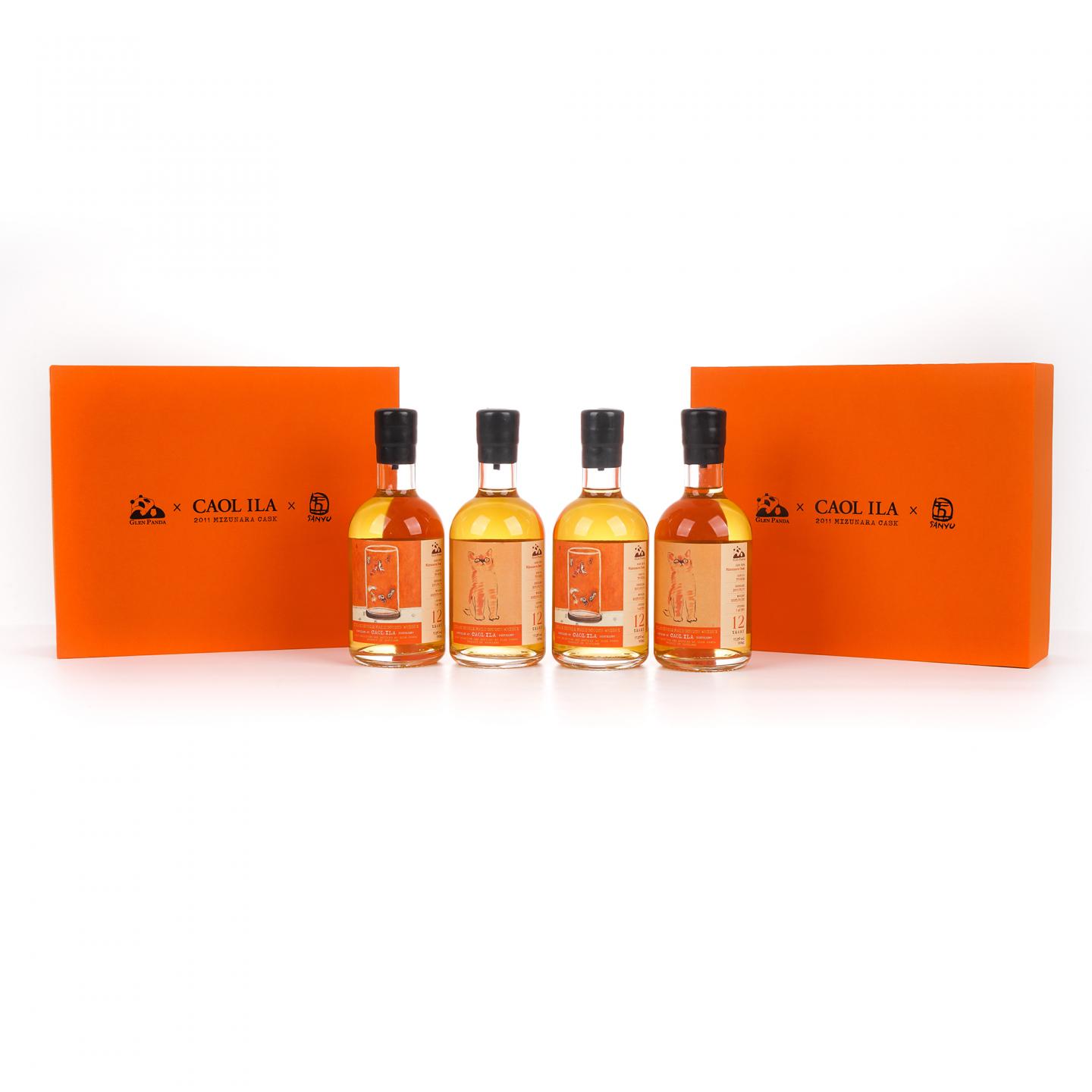 Caol Ila 卡尔里拉 12年 2011-2023 猫/八尾金鱼 水楢桶 4瓶组 500ml