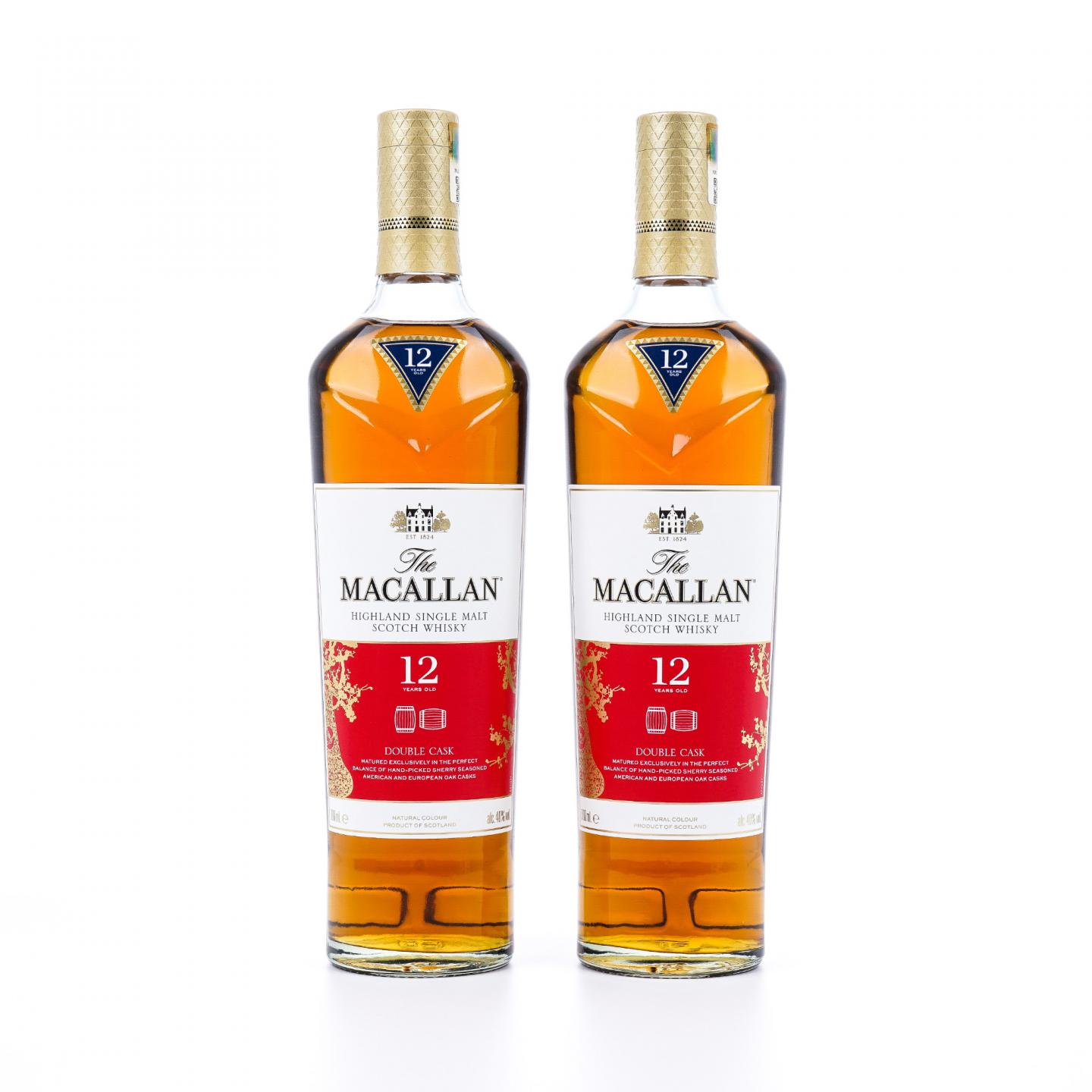 【附X光图】Macallan 麦卡伦 12年 蓝钻Double Cask 中国2019猪年版 2瓶组