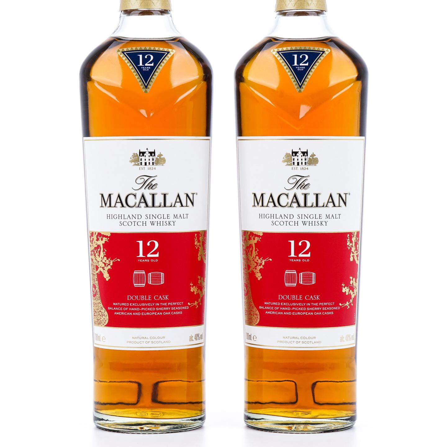 【附X光图】Macallan 麦卡伦 12年 蓝钻Double Cask 中国2019猪年版 2瓶组