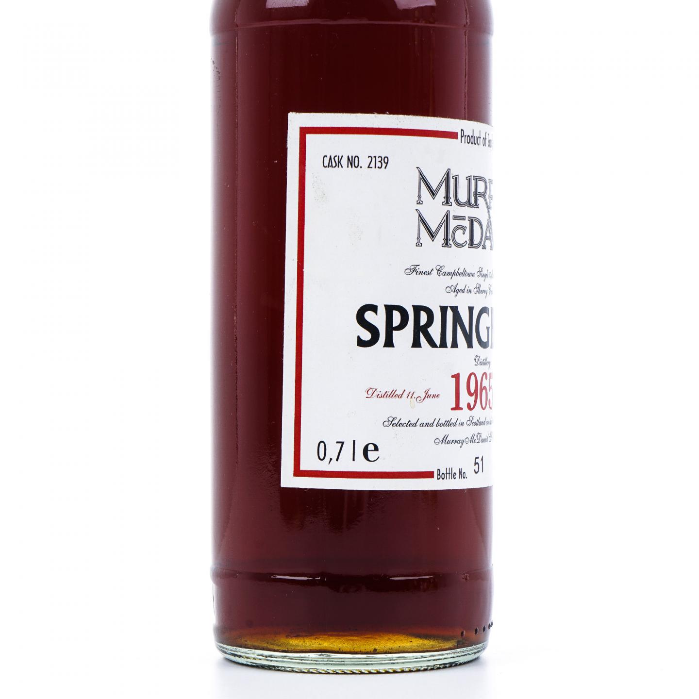 Springbank 云顶 1965-1999 雪莉桶#2139 Murray McDavid