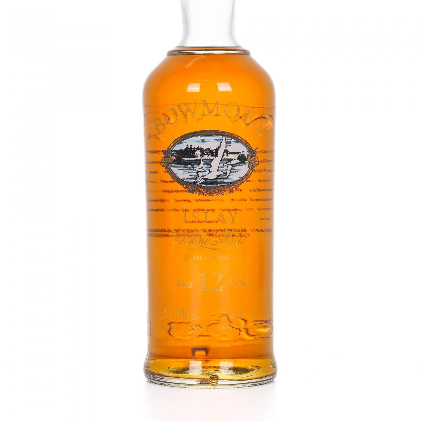 Bowmore 波摩 12年 透明海鸥标 1L