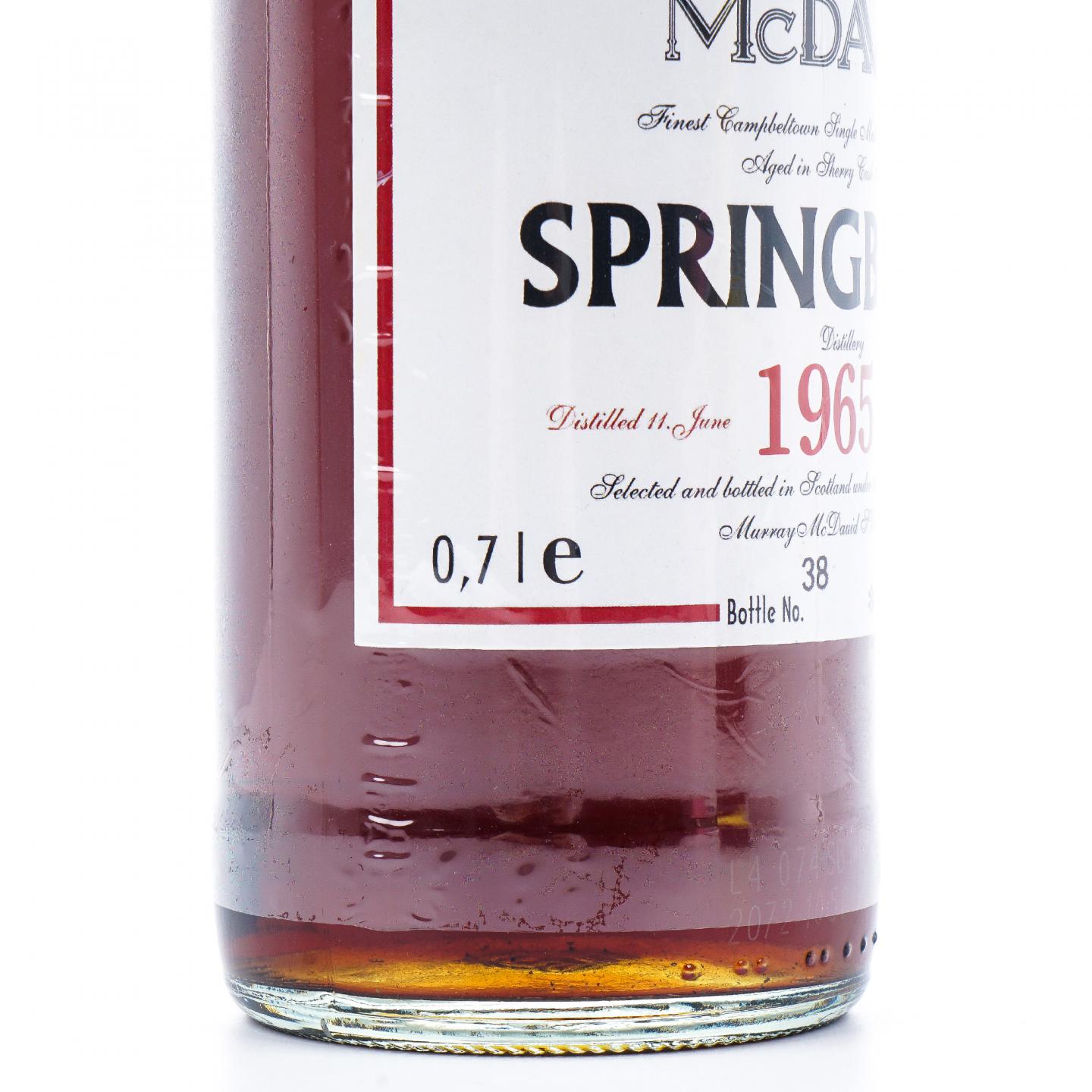 Springbank 云顶 1965-1998 雪莉单桶 MM