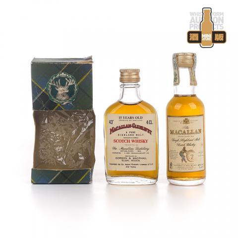 【酒版】Macallan 麦卡伦 15年/7年 40ml/50ml 2瓶组