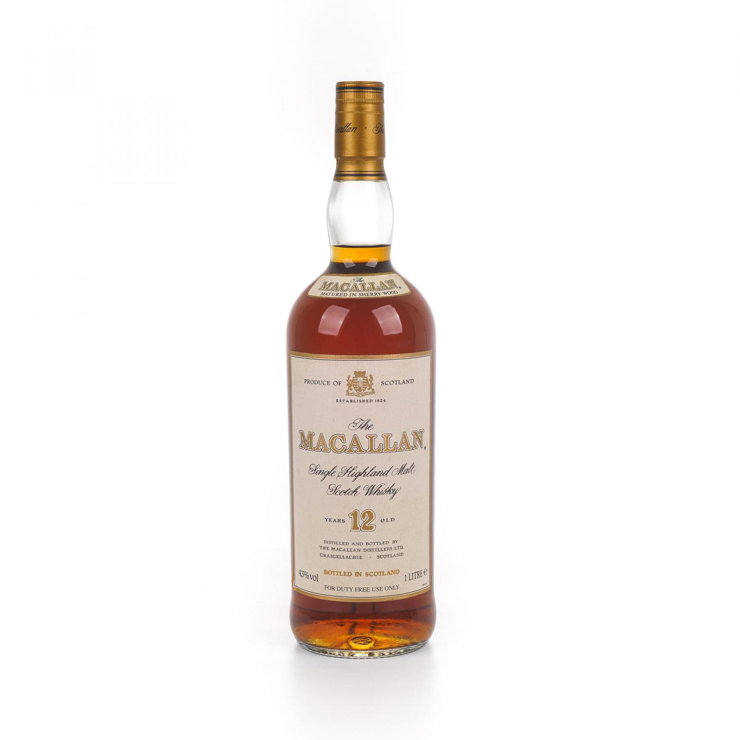 Macallan 麦卡伦 12年 雪莉桶 庄园 1L