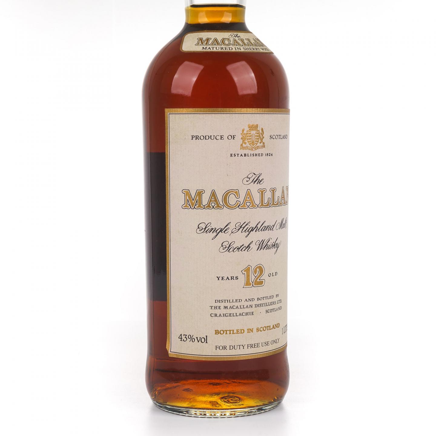 Macallan 麦卡伦 12年 雪莉桶 庄园 1L