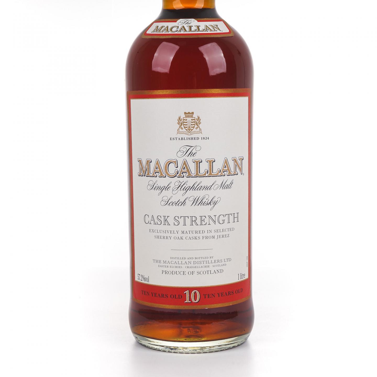 Macallan 麦卡伦 10年 桶强 1升装 57.2%