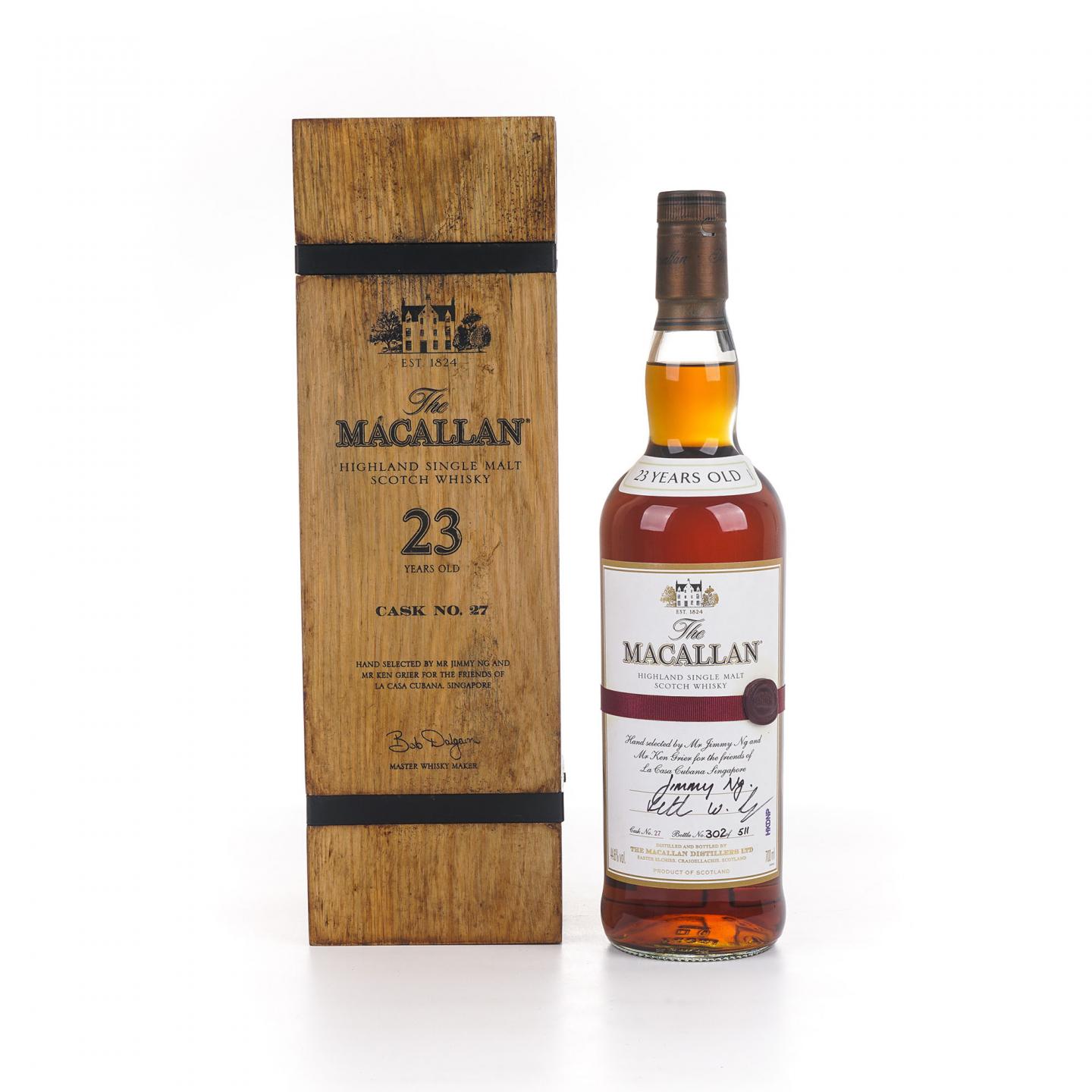 Macallan 麦卡伦 23年 雪莉单桶#27 新加坡市场