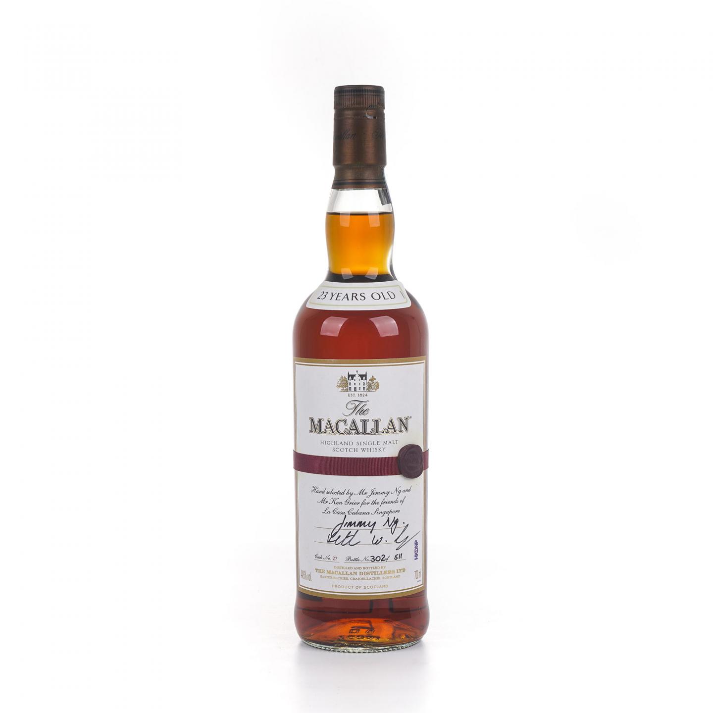Macallan 麦卡伦 23年 雪莉单桶#27 新加坡市场