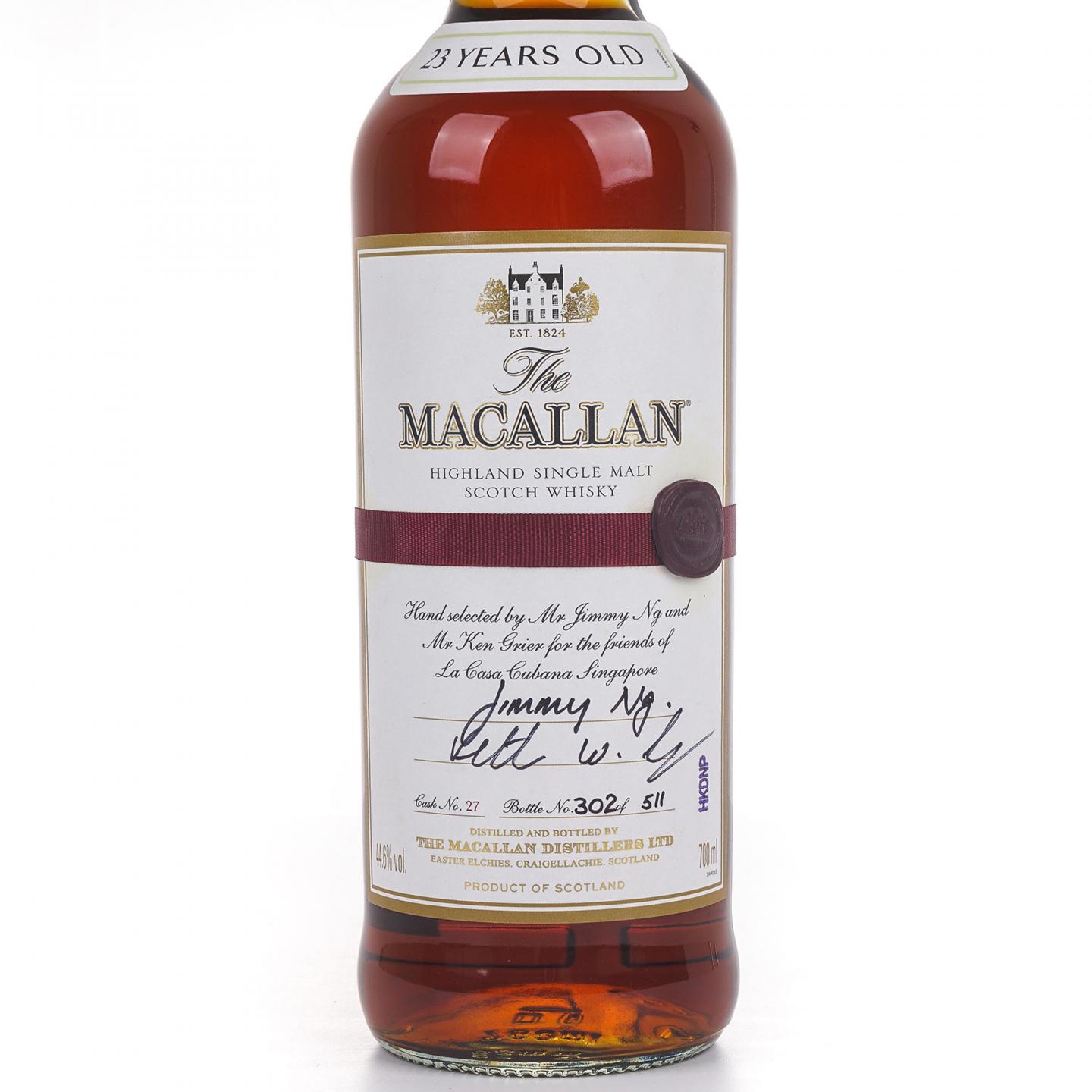 Macallan 麦卡伦 23年 雪莉单桶#27 新加坡市场