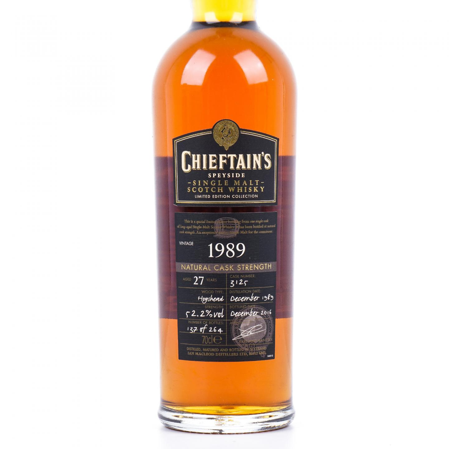 Chieftain's 27年 1989-2016 桶强#3125 IM