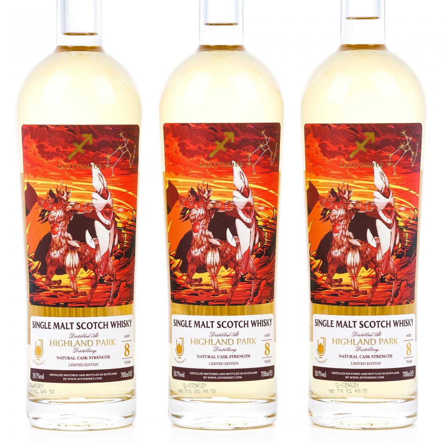 Highland Park 高原骑士 8年 2023 射手座 樽享原桶定制 行货 3瓶组