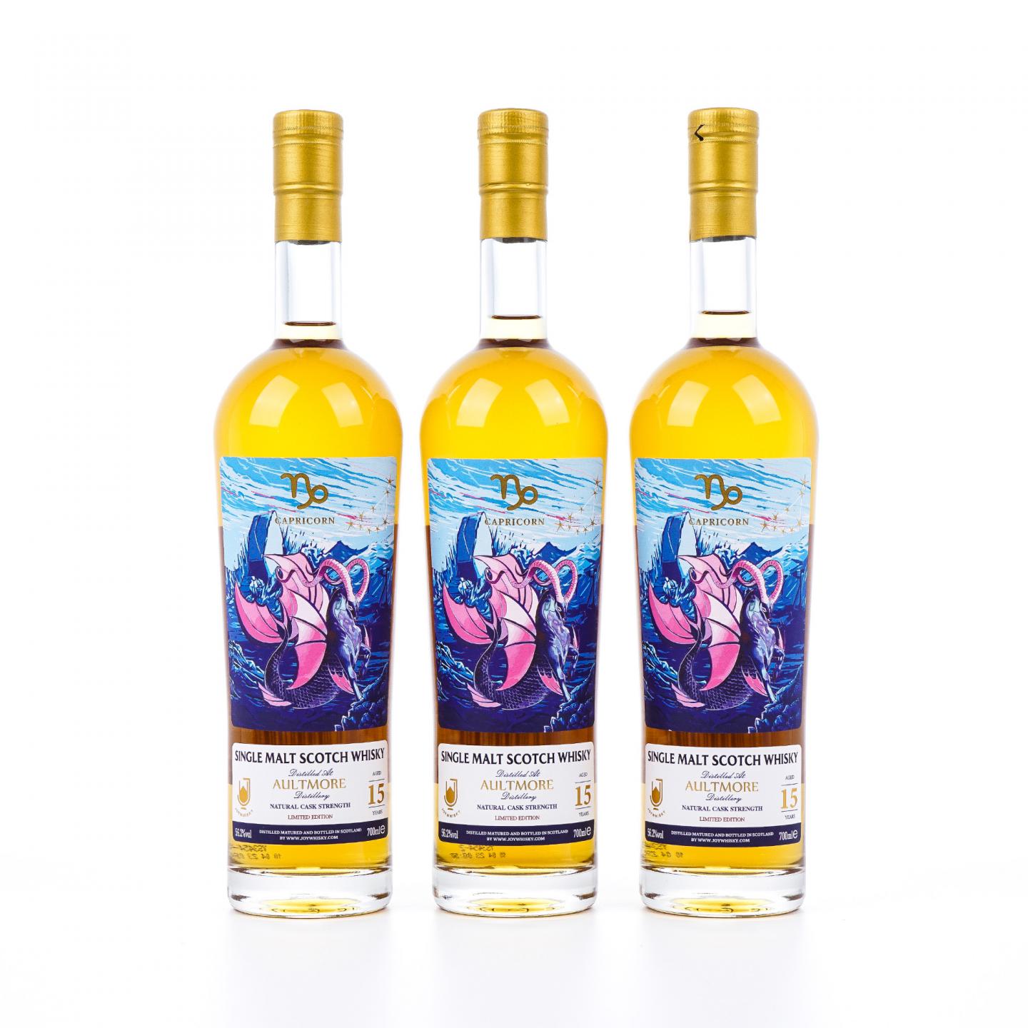Aultmore 欧摩 15年 2023 摩羯座 樽享原桶定制 行货 3瓶组