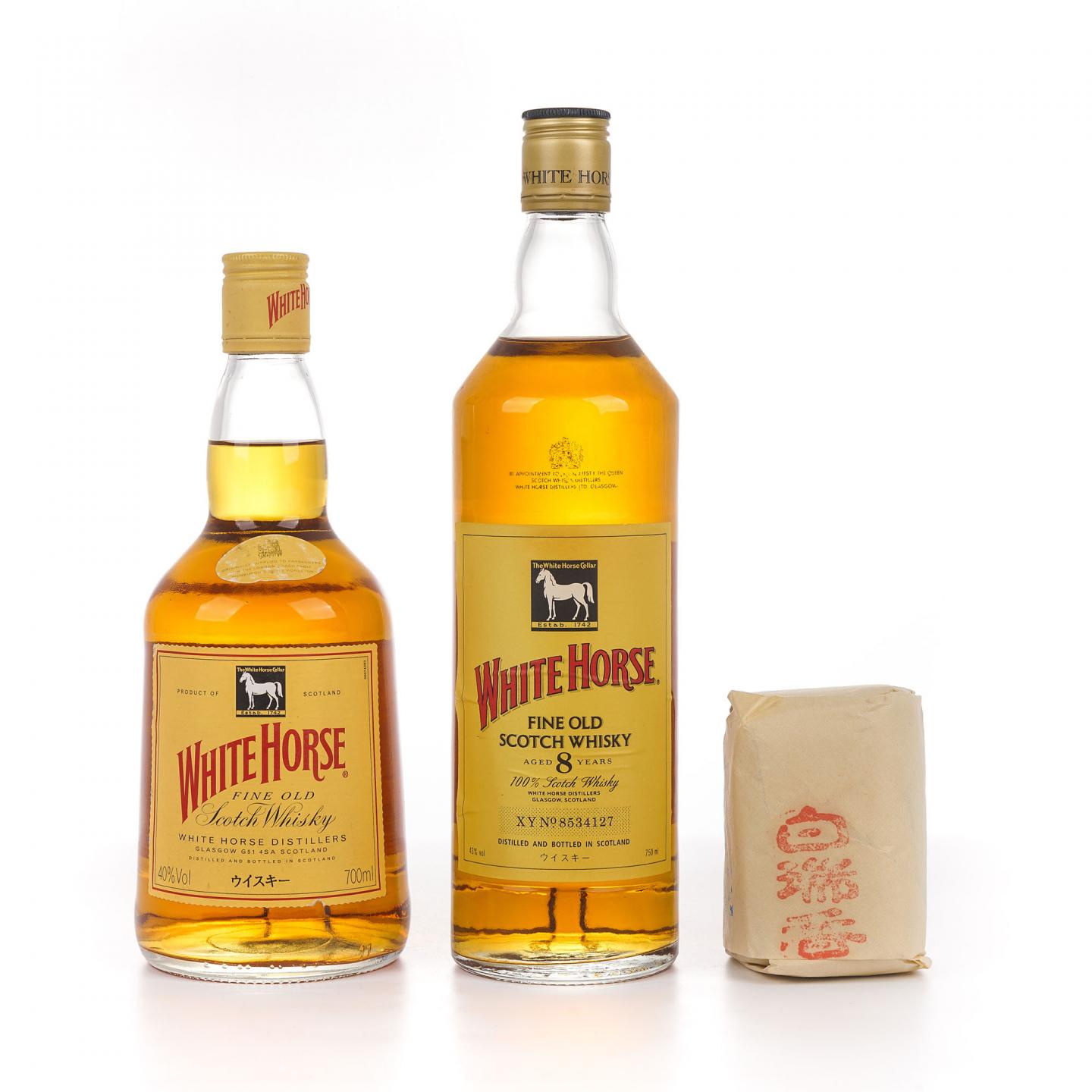 White Horse 白马 调和 700ml/750ml 2支组 附赠甲级武夷名枞白瑞香茶叶50g