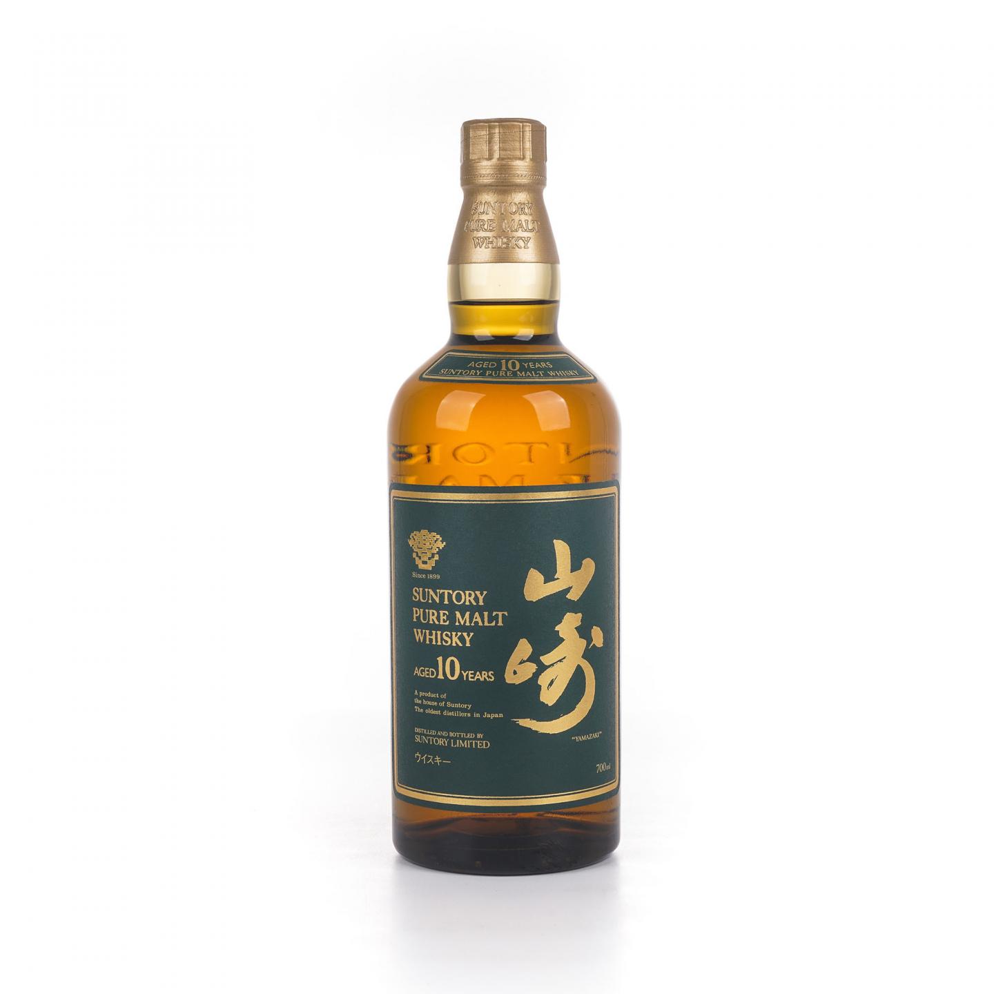 山崎 10年 金花标 绿标 Pure Malt