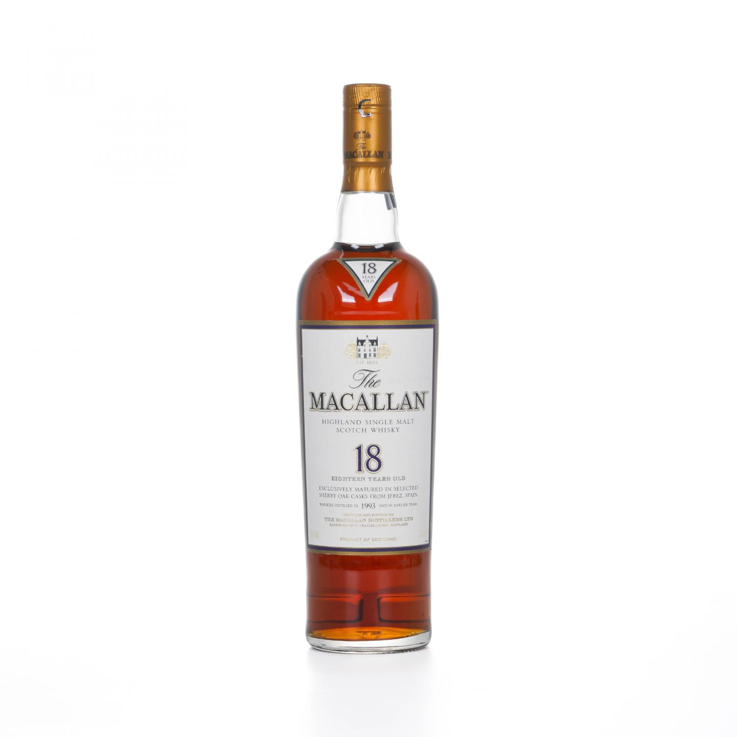 Macallan 麦卡伦 18年 1993 雪莉桶