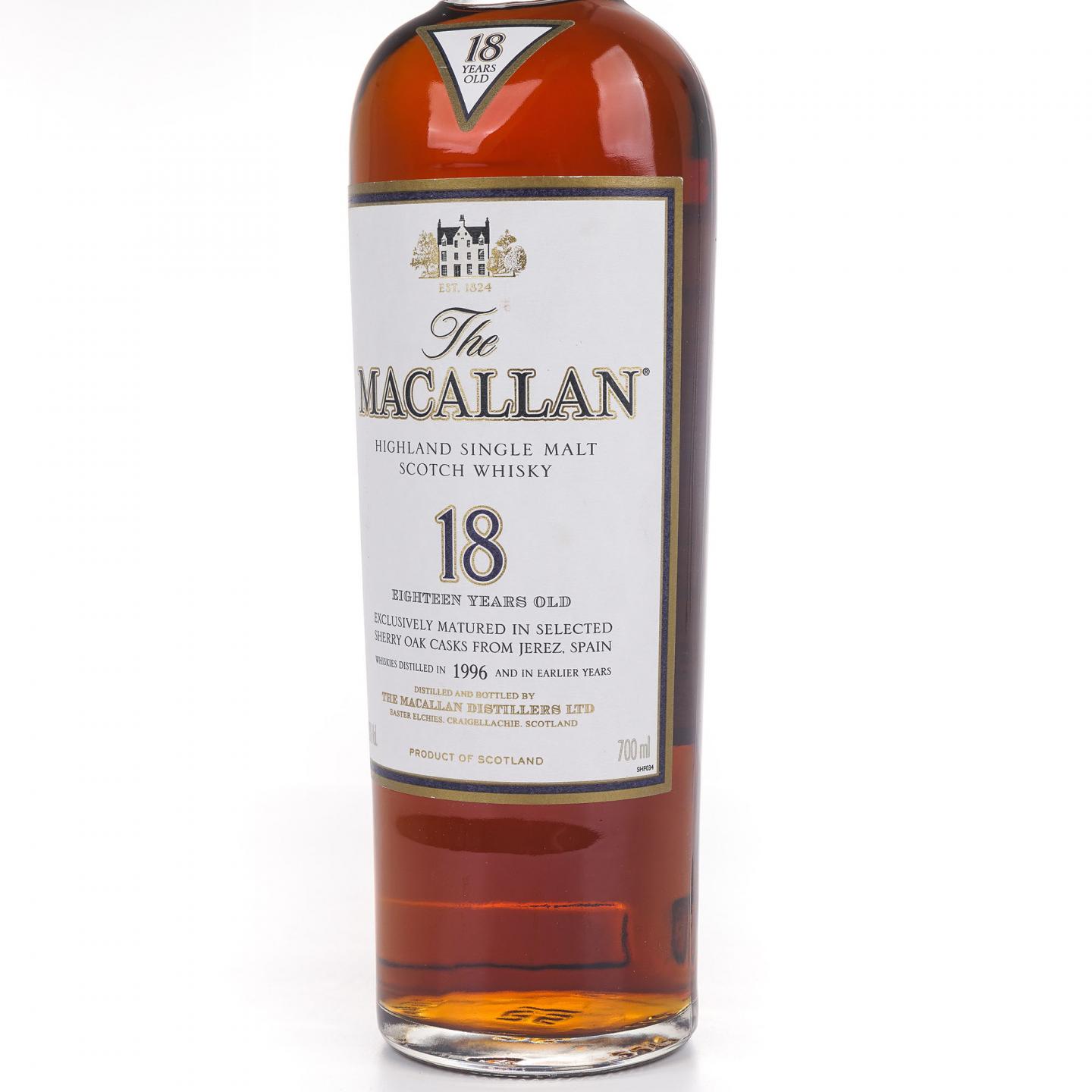 Macallan 麦卡伦 18年 1996 雪莉桶