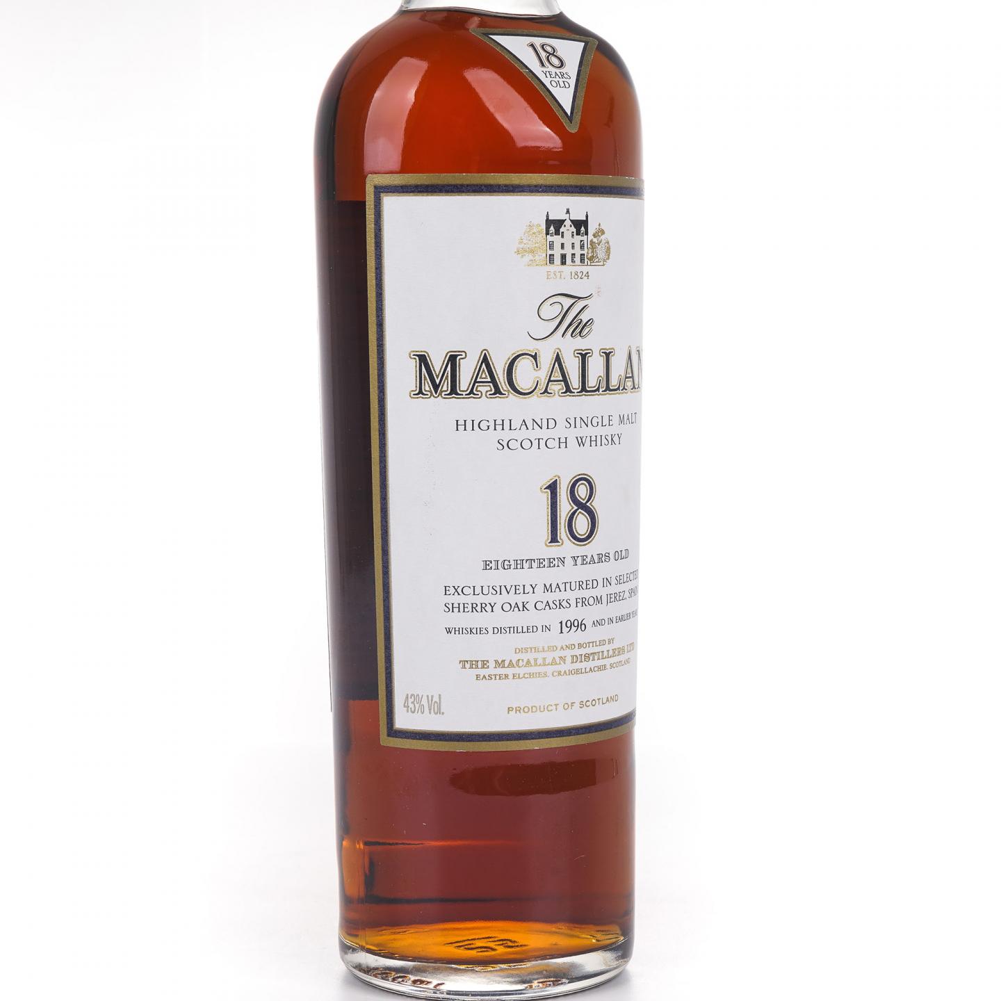Macallan 麦卡伦 18年 1996 雪莉桶