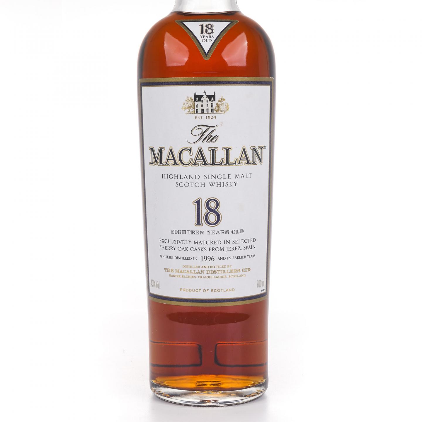 Macallan 麦卡伦 18年 1996 雪莉桶