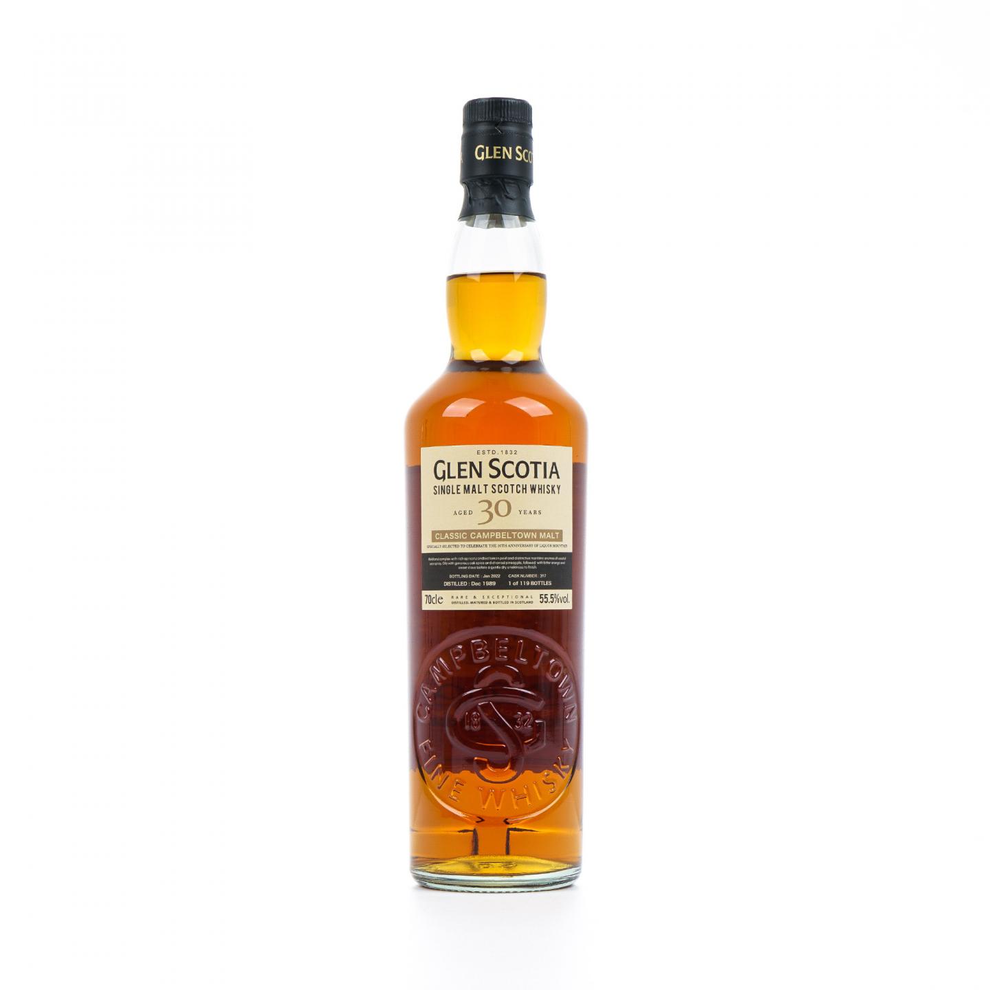 Glen Scotia 格兰帝 30年 1989-2022 桶号#317