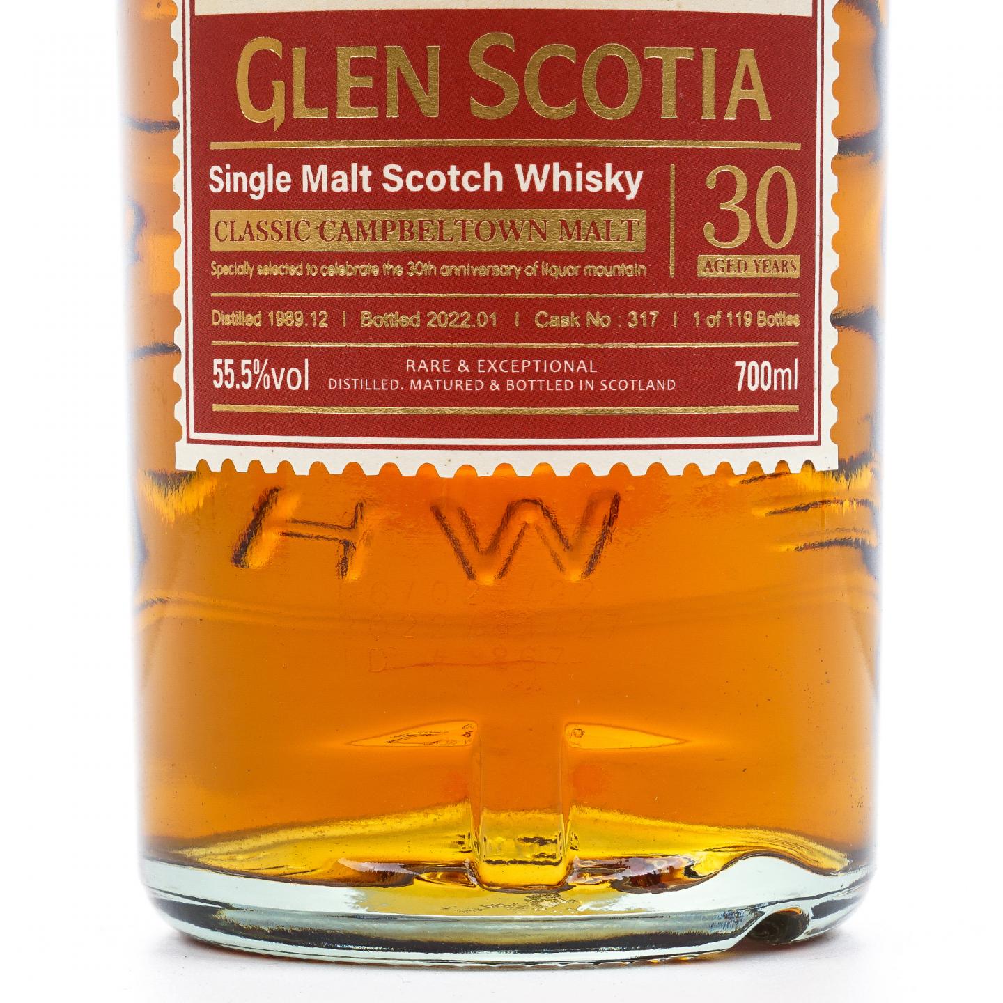 Glen Scotia 格兰帝 30年 1989-2022 桶号#317