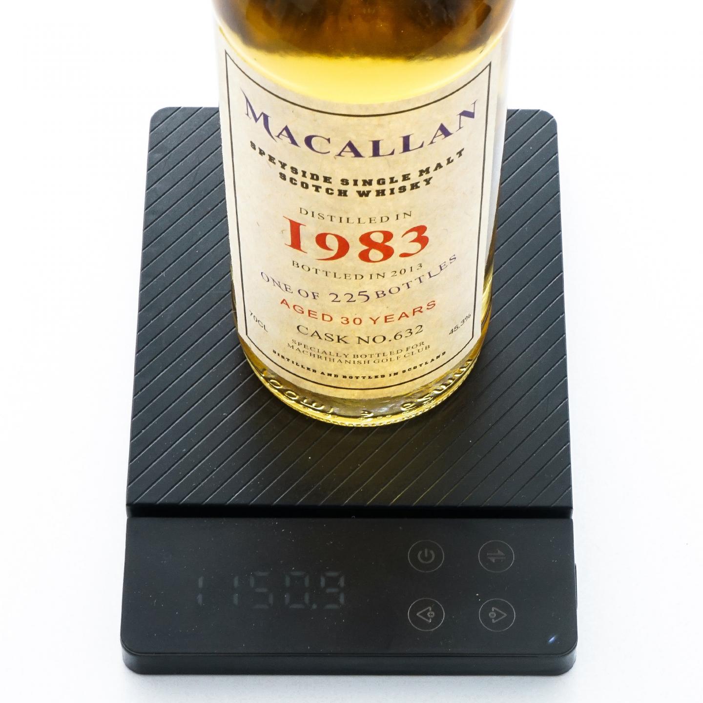Macallan 麦卡伦 30年 1983-2013 Machrihanish高尔夫俱乐部 #632 45.3%