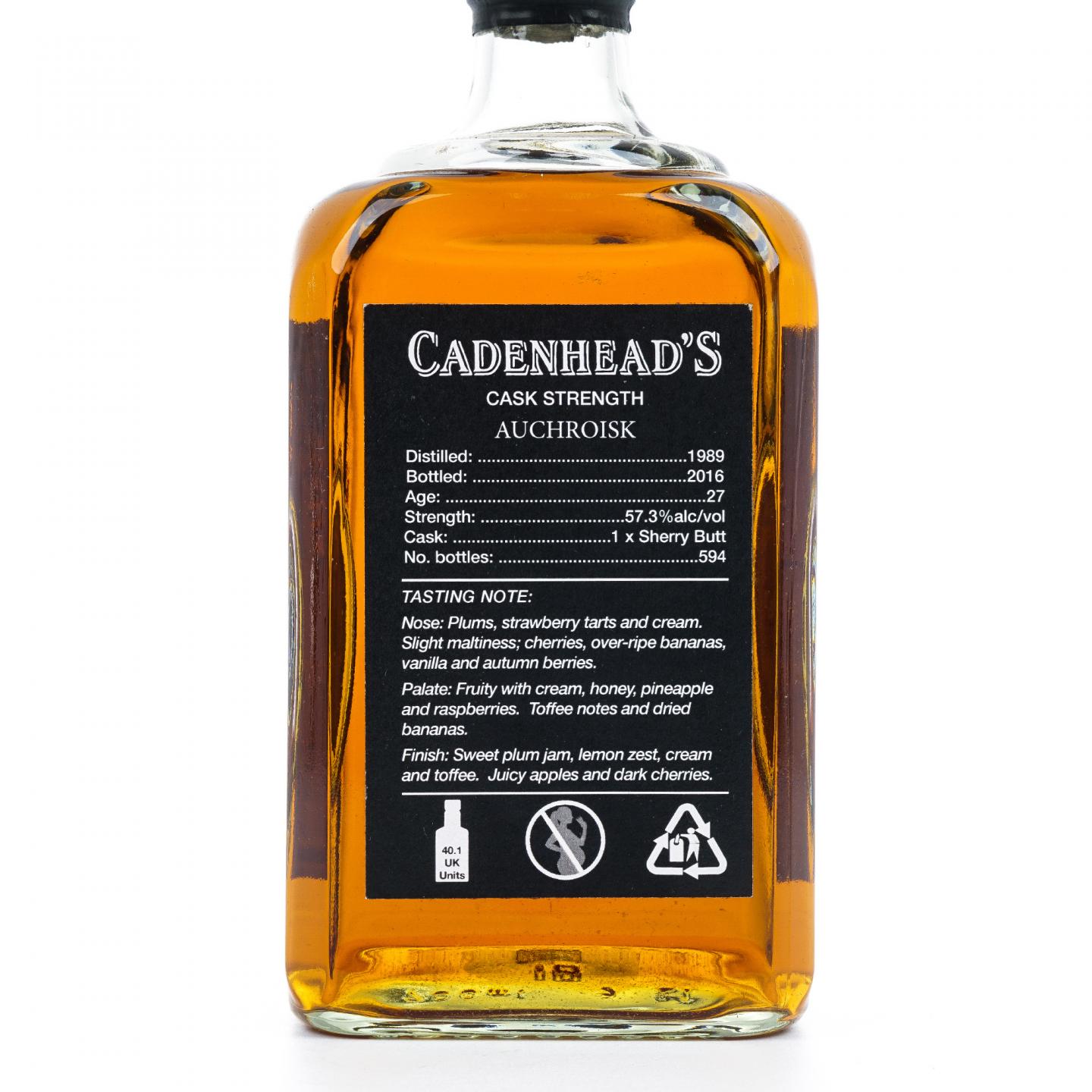 Auchroisk 奥克罗斯克 27年 Cadenhead