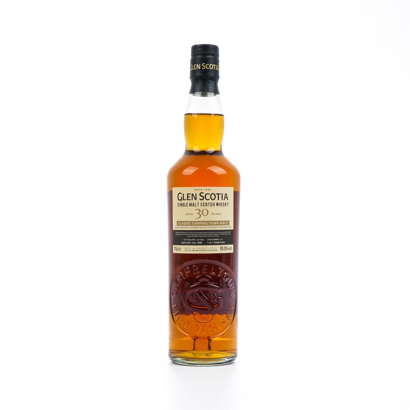 Glen Scotia 格兰帝 30年 1989-2022 桶号#317 700ml