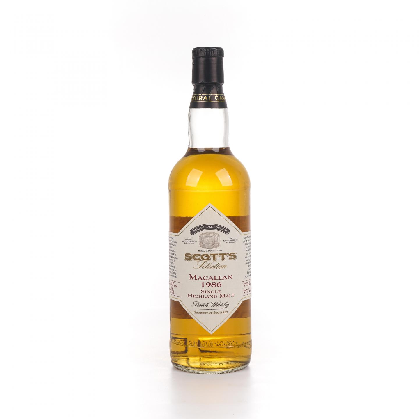Macallan 麦卡伦 1986-2004 Scott's Selection 桶强