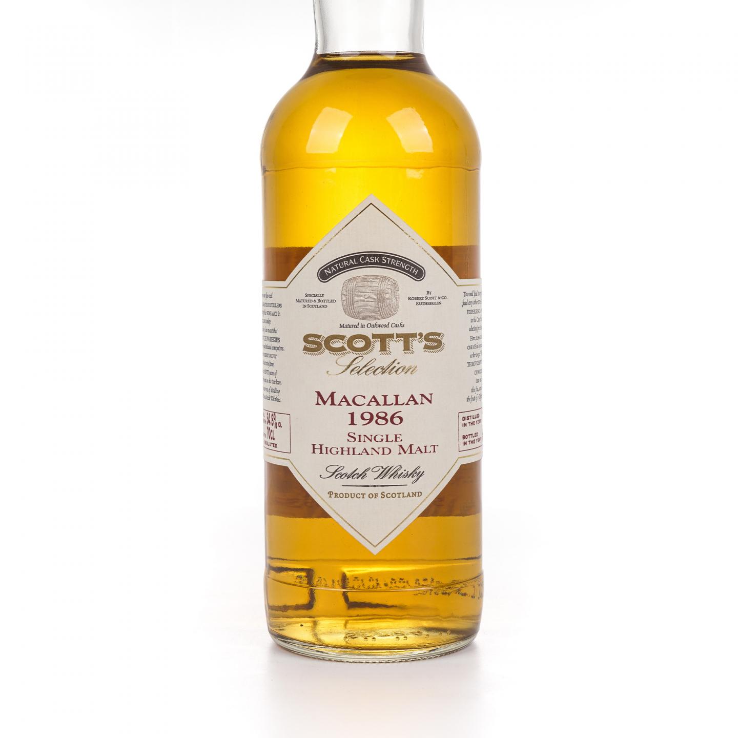 Macallan 麦卡伦 1986-2004 Scott's Selection 桶强